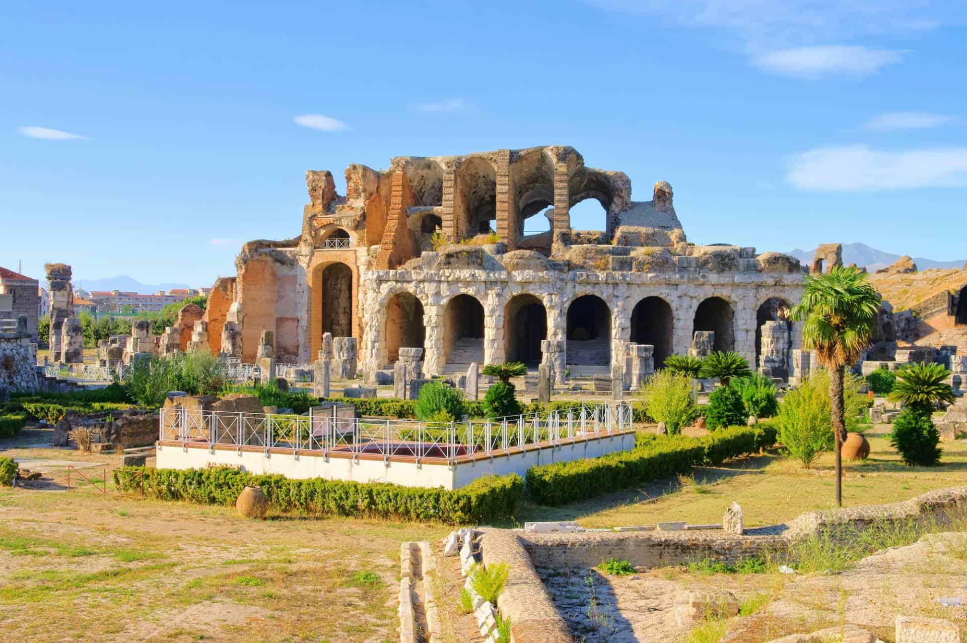 The Amphitheatre of Capua, in the town of Santa Maria Capua Vetere, Italy.