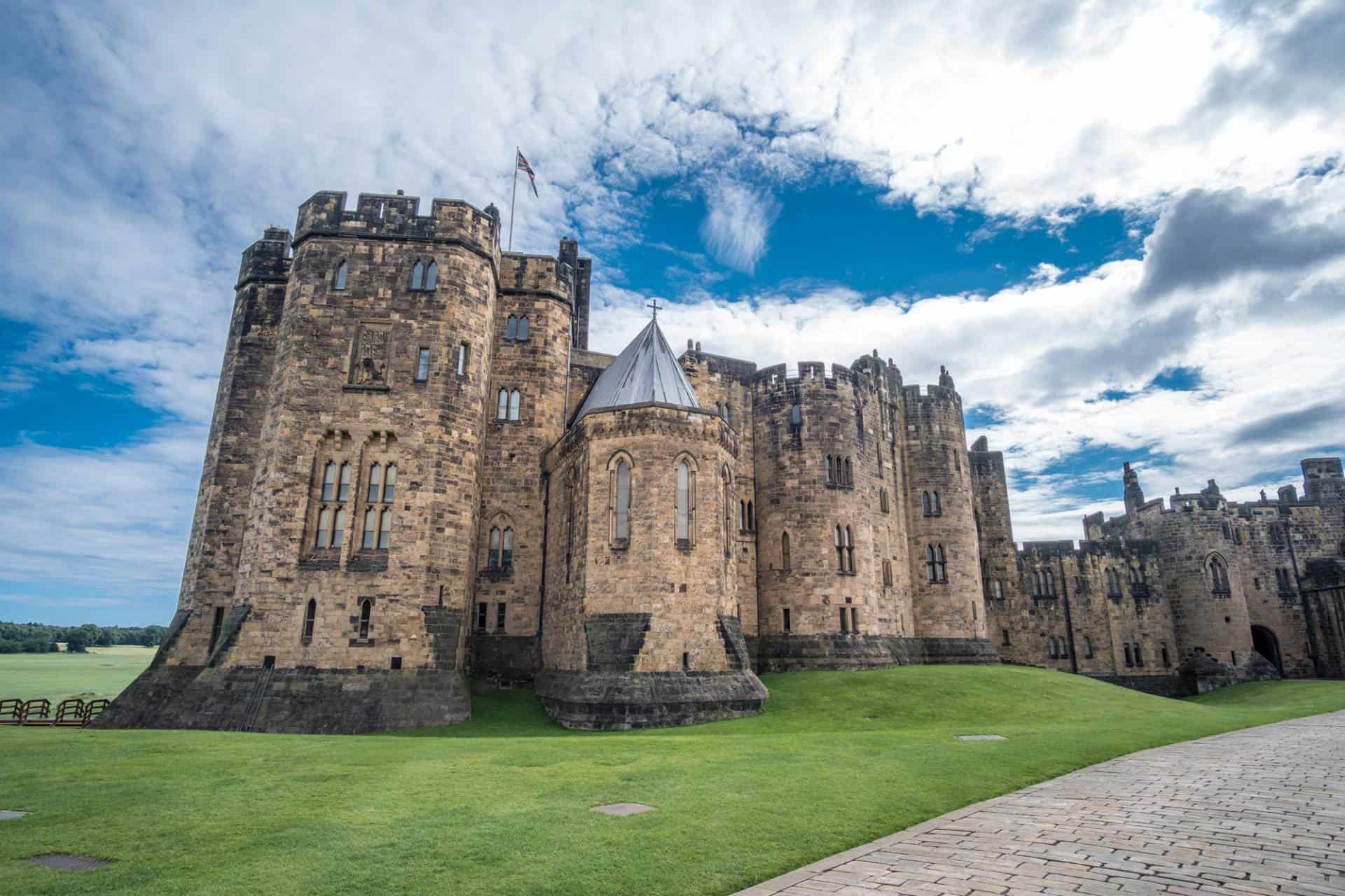 Alnwick Castle, in the English county of Northumberland, starred as the magical Hogwarts School of Witchcraft and Wizardry in the Harry Potter films.