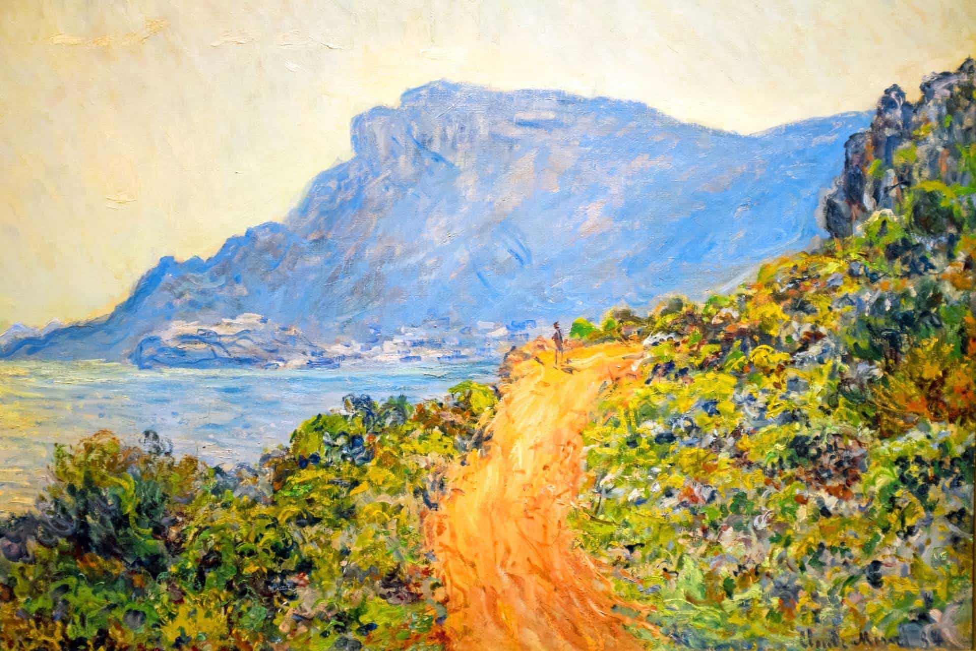 La Corniche near Monaco, a painting by Claude Monet, is a stunning example of Impressionism, showcasing the natural beauty of the French mountains.