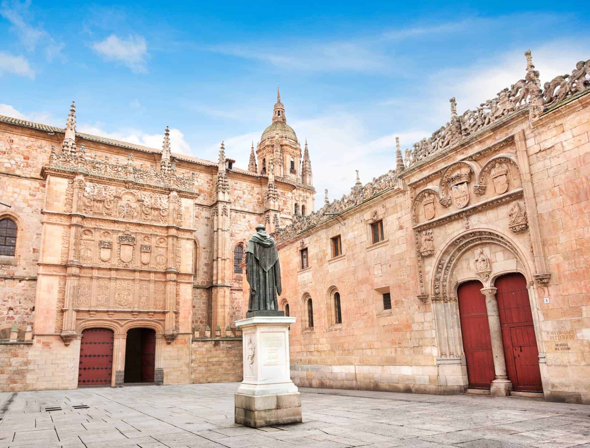 Famous University of Salamanca, in the Castile and Leon region, Spain.