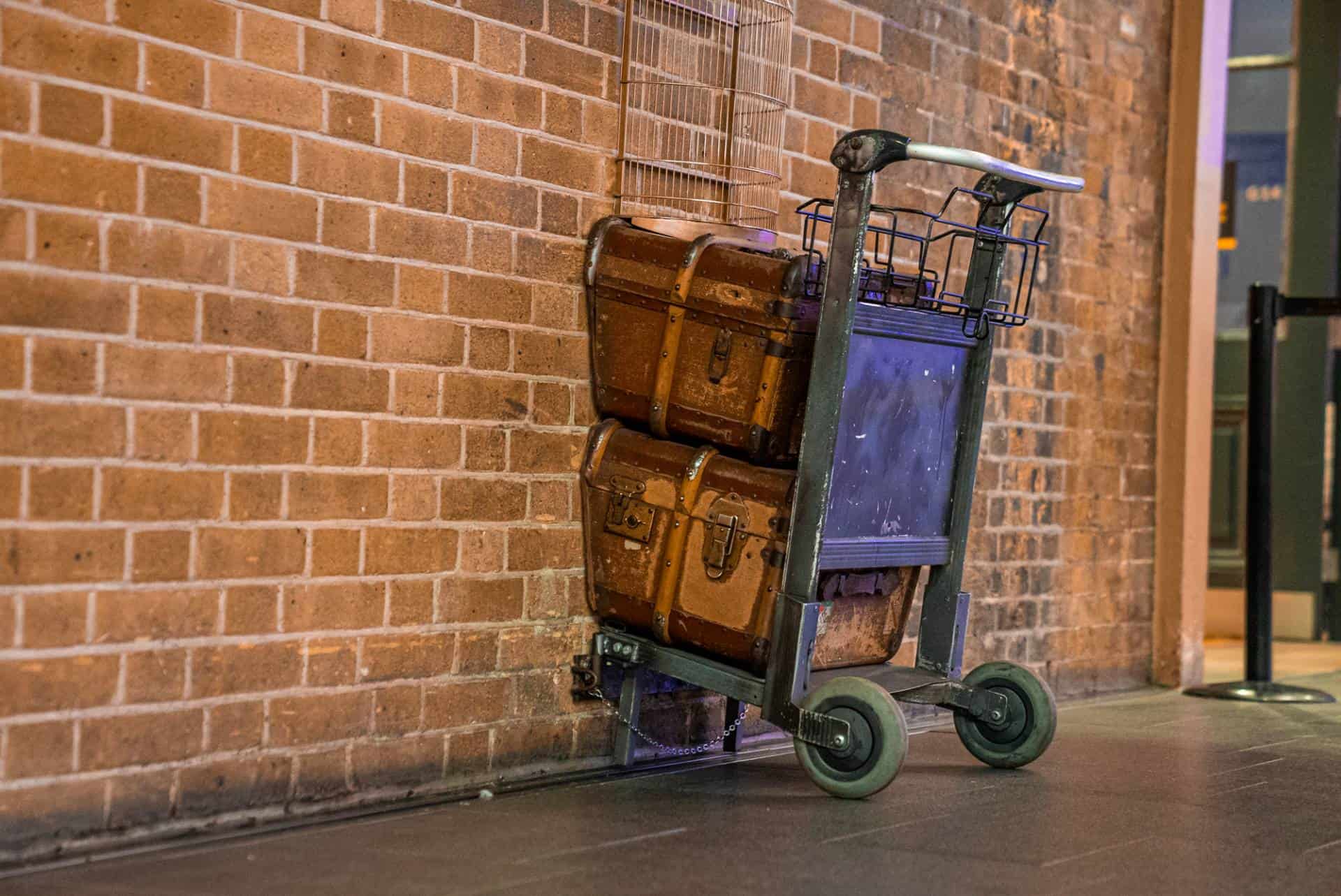 Platform 9 and 3/4 to Hogwarts Express at London's King's Cross Station