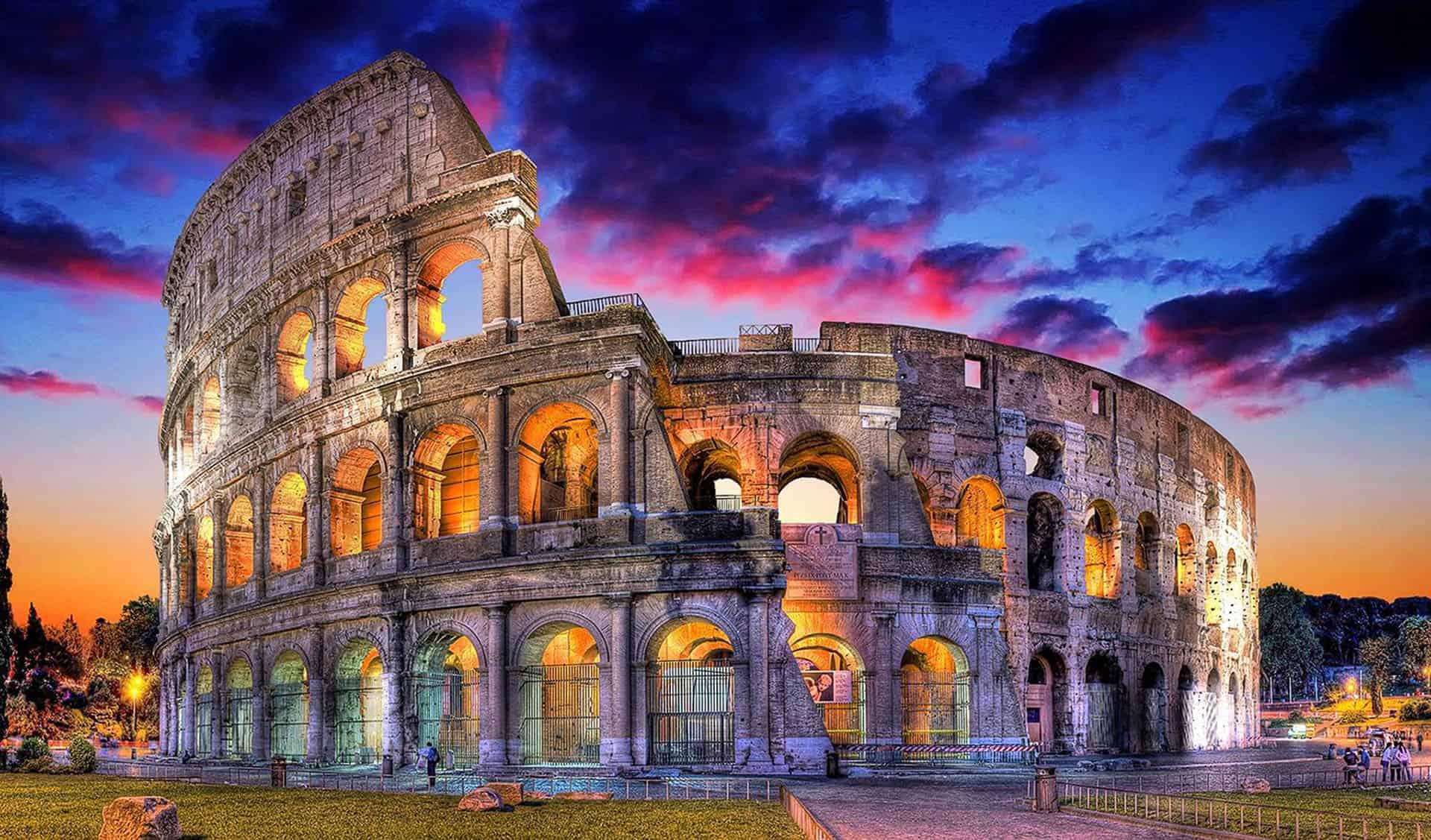 The colosseum in Europe