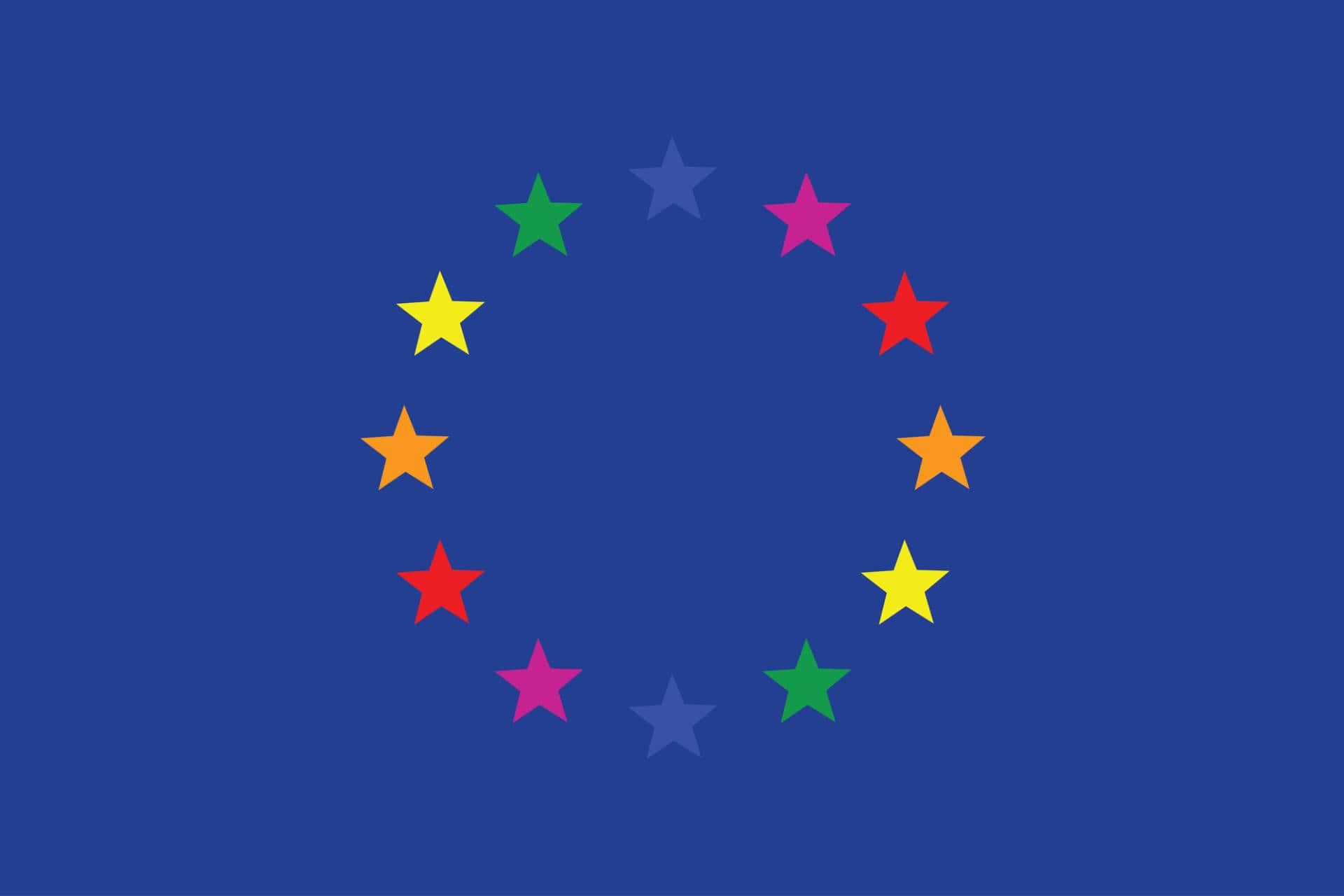 LGBTQI Gay Europe Flag