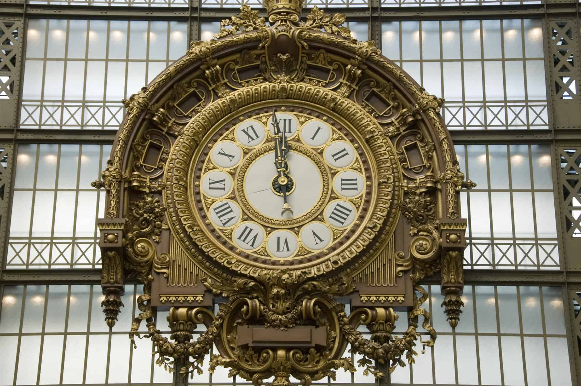 Gold Clock a Musee d'Orsay