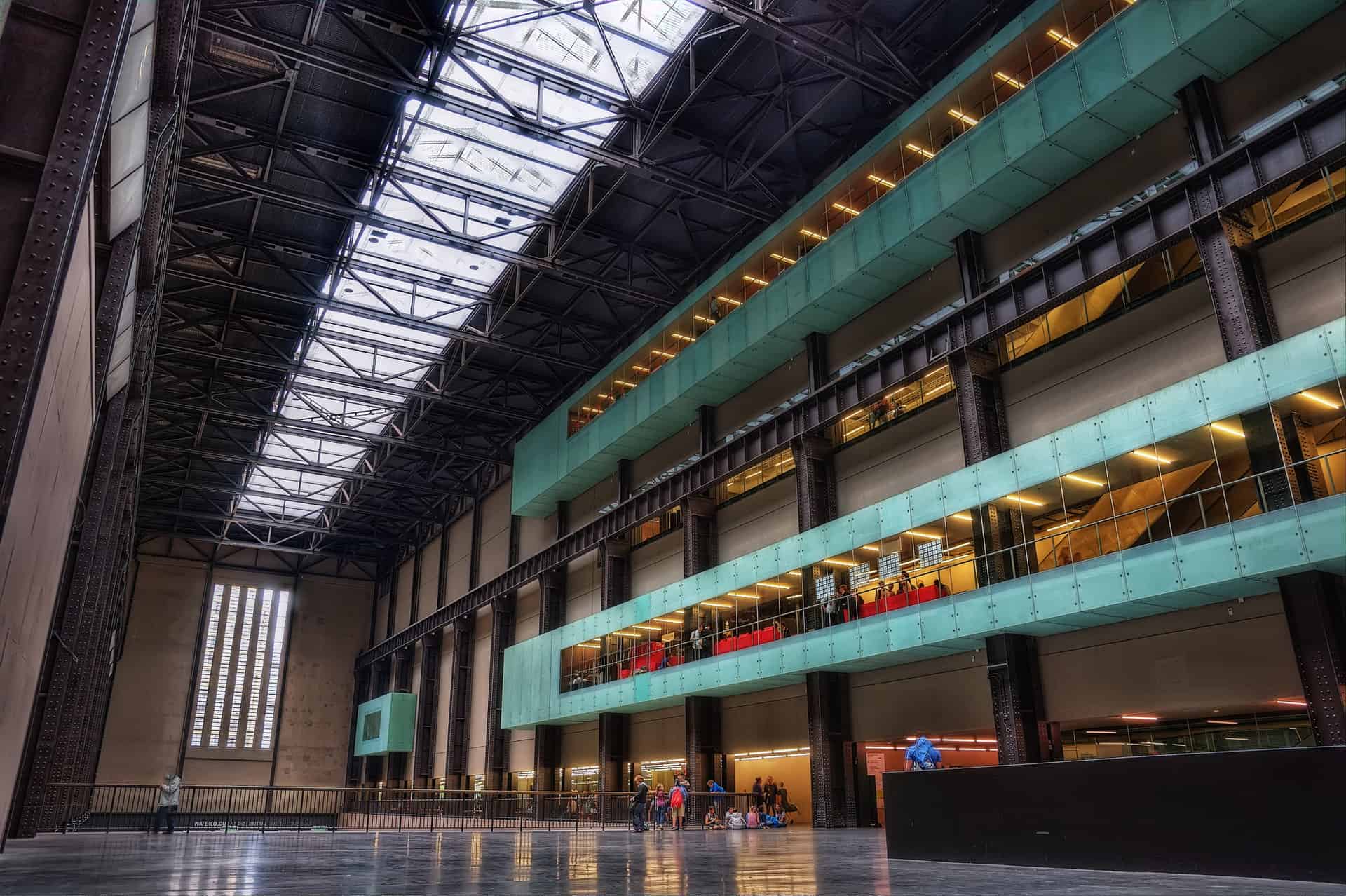 Inside the Tate Modern Museum in Britain