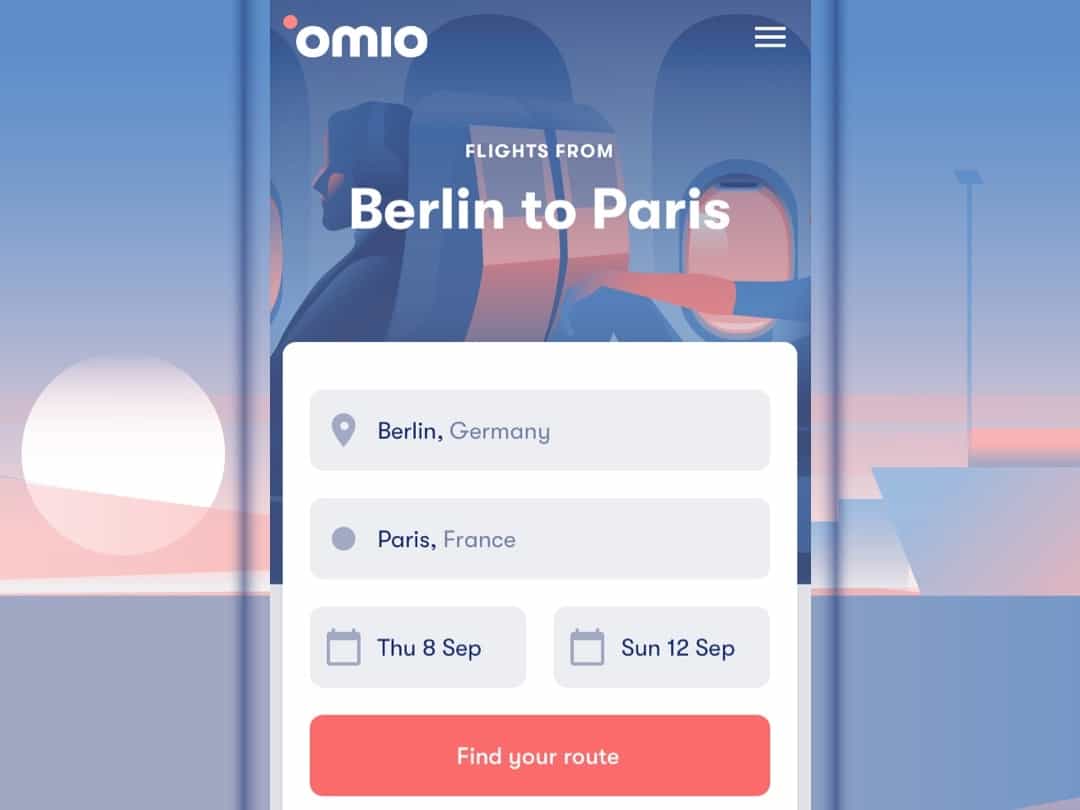 Europe Travel App for Transportation Omio