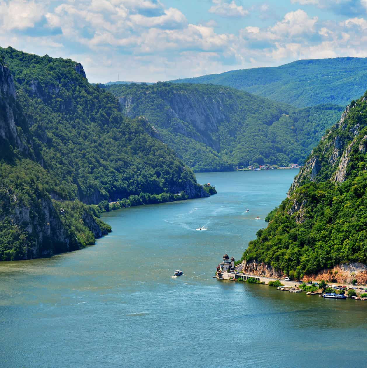 Beautiful shot of Danube River