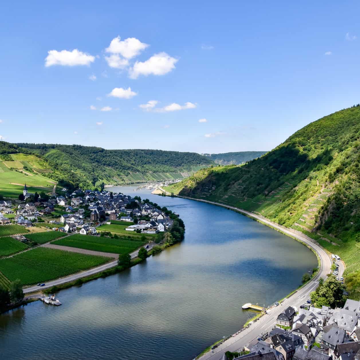 Beautiful shot of Moselle River